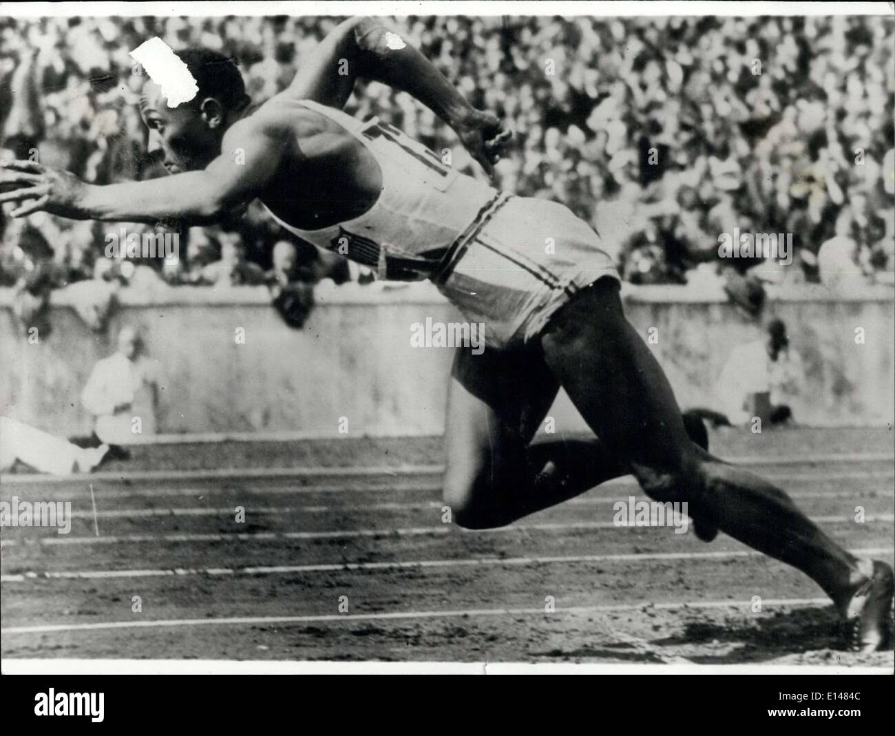 Apr. 17, 2012 - 1936 Olimpiadi: Jesse Owen. Foto Stock