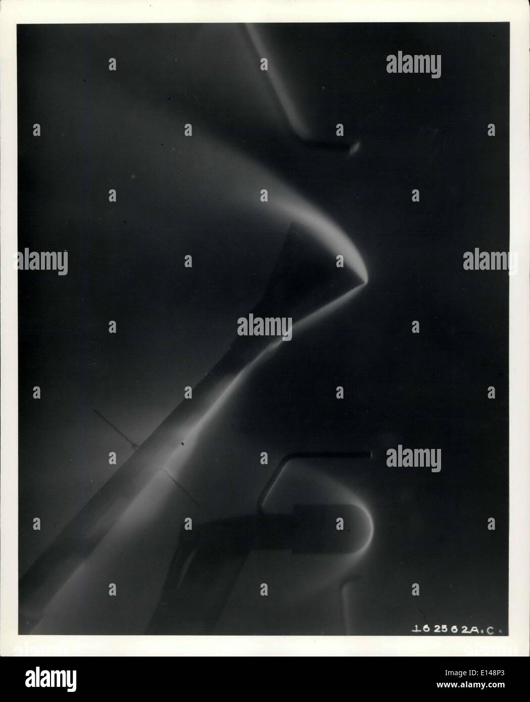 Apr. 17, 2012 - capsula di Mercurio nel modello macis 20 il flusso di aria - foto di prova, prese nel Tunnel Hotshot 2 del Gas Dynamics struttura presso Foto Stock