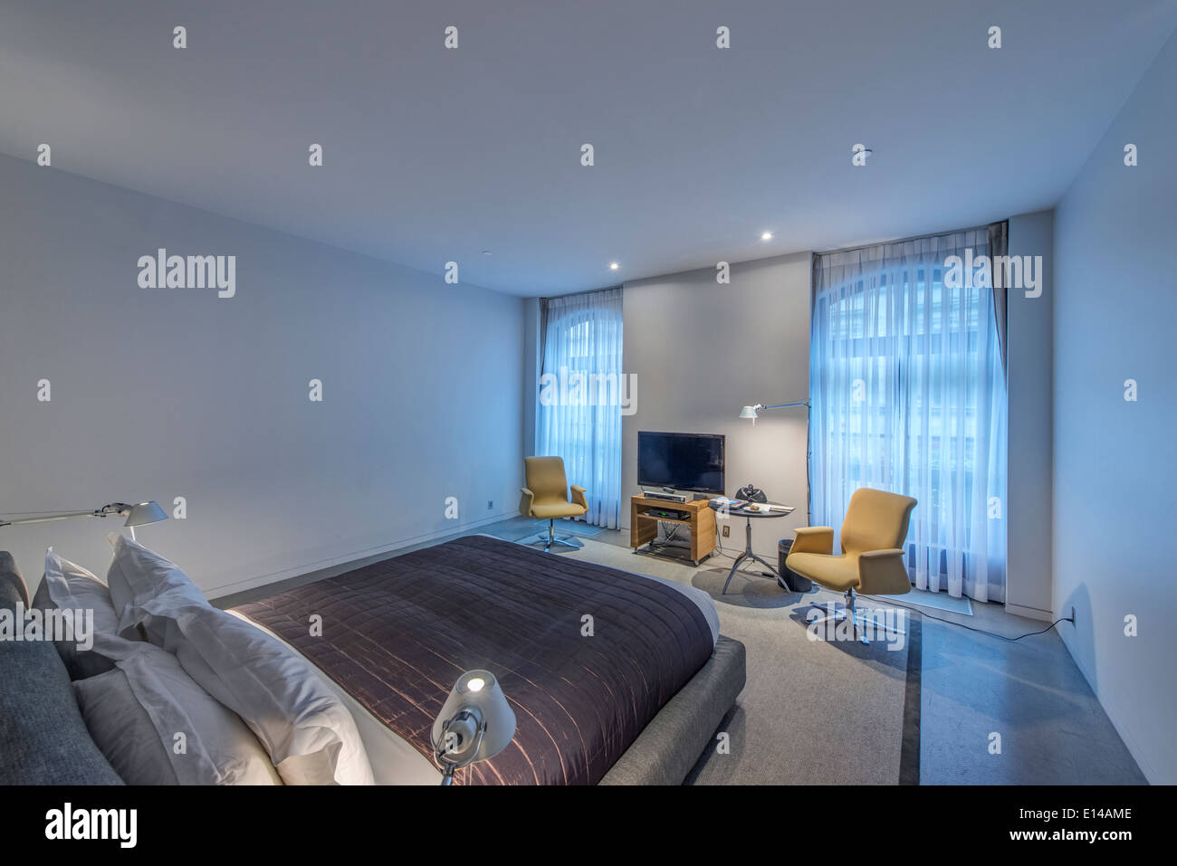 Hotel moderno camera Foto Stock