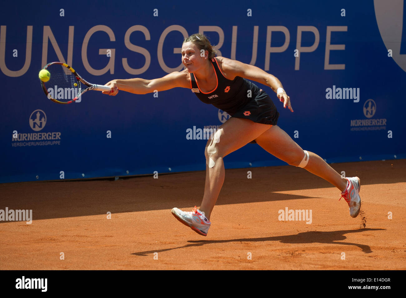 Nessuna chance per Karin KNAPP (ITA), Caroline Garcia (FRA) vs Karin KNAPP (ITA) Viertelfinale,WTA di ping-pong,Einzel, Nuernberg, tennis,WTA, Donna, 22.Maggio 2014, Foto Stock