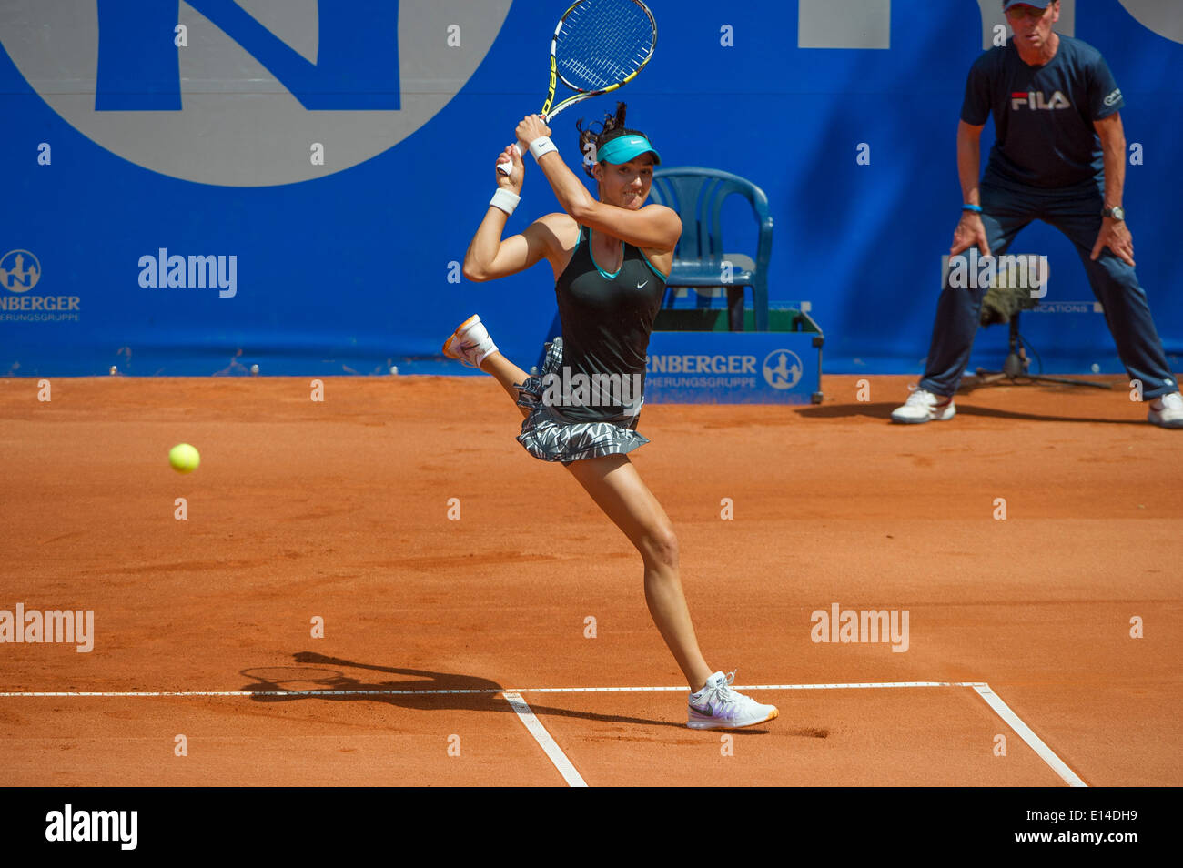 Unità scritto da Caroline GARCIA (FRA) Caroline Garcia (FRA) vs Karin KNAPP (ITA) Viertelfinale,WTA di ping-pong,Einzel, Nuernberg, tennis,WTA, Donna, 22.Maggio 2014, Foto Stock