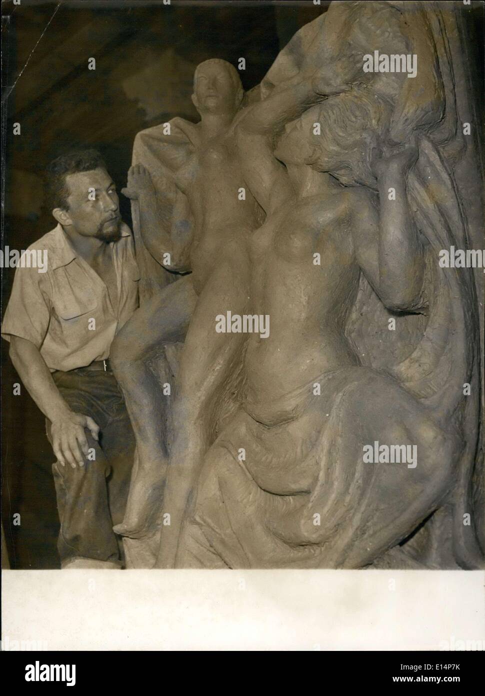 Apr. 12, 2012 - Alain mezzadro e la sua arte scultura al Grand Prix di Roma Foto Stock