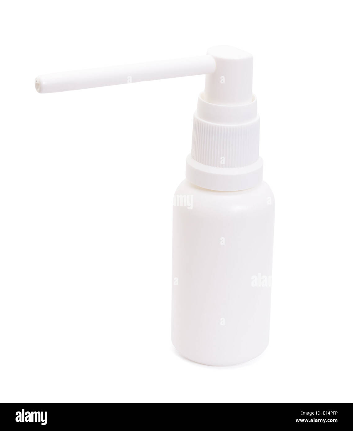 Gola spray su uno sfondo bianco, isolato Foto Stock