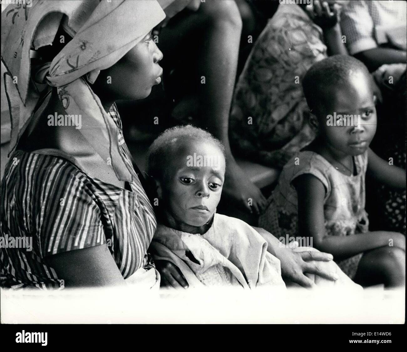 Apr. 18, 2012 - Nigeria: un bambino, faccia prematuramente invecchiato rivela qualcosa dei rigori del Ibo persone negli ultimi mesi. Foto Stock