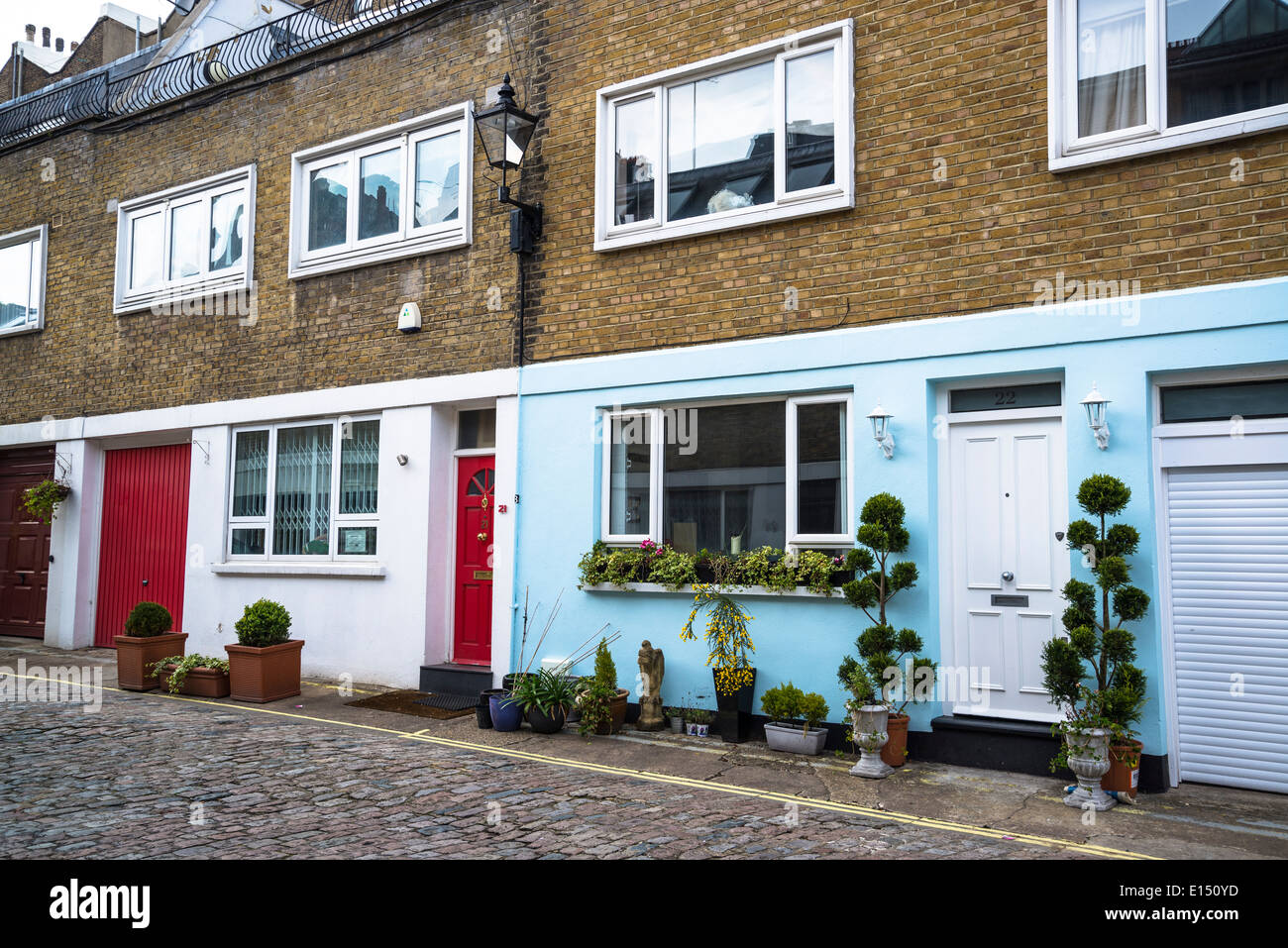 Queen's Mews, Princes Square, City of Westminster, London W2, Regno Unito Foto Stock