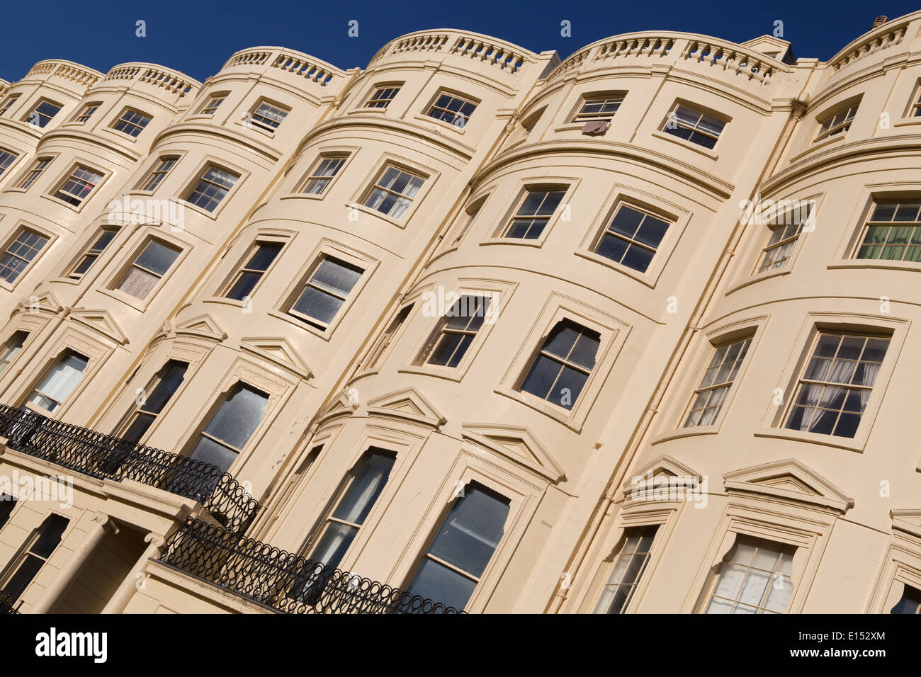 Terrazza di regency case in Brighton Foto Stock