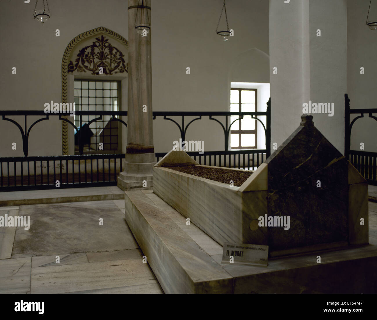 La Turchia. Bursa. Complesso Muradiye. Mausoleo del sultano Murad II (1404-14519. 1451. Stile ottomano. Foto Stock