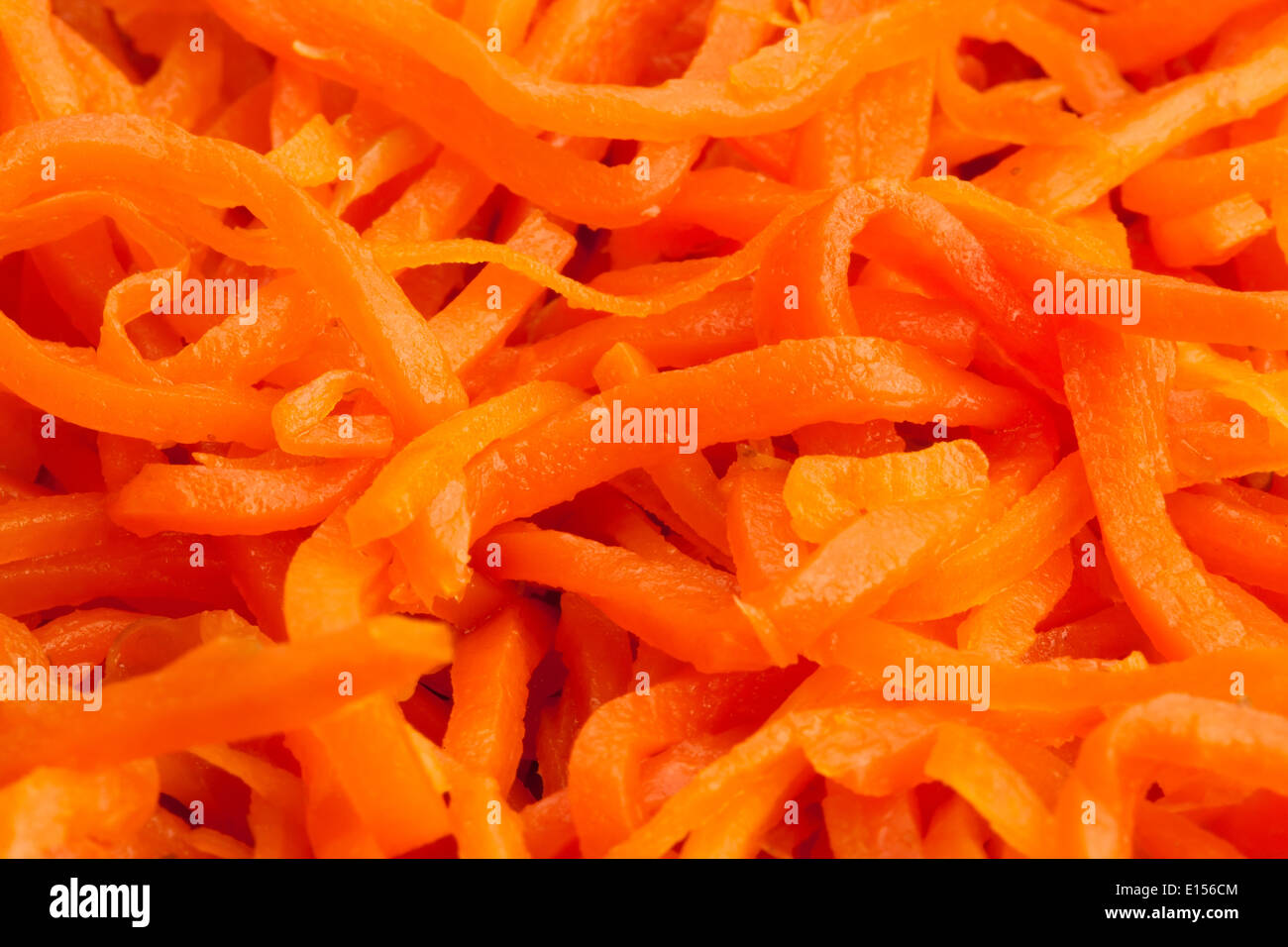 La carota tritati macro Foto Stock
