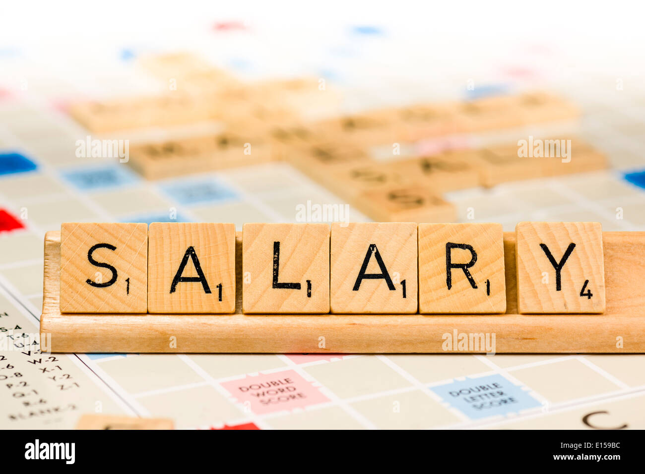 Scrabble - Salario Foto Stock