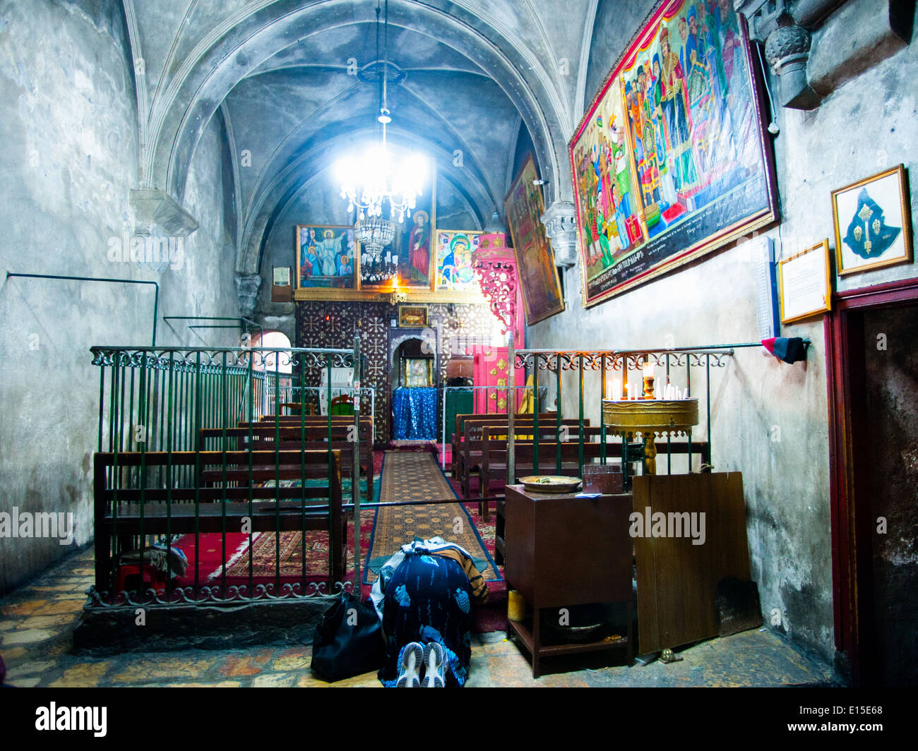 Chiesa del Santo Sepolcro di Gerusalemme Foto Stock