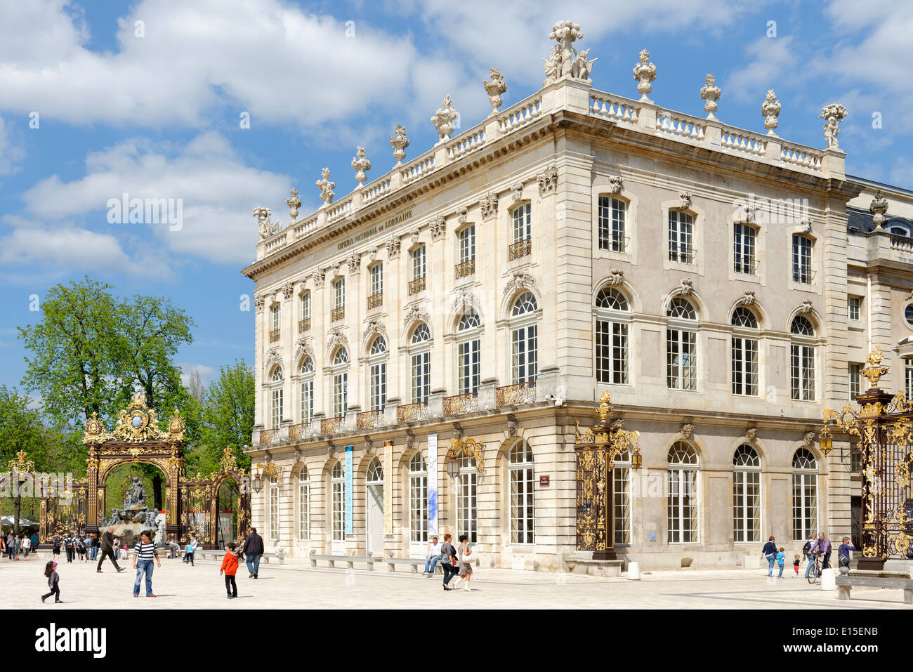 Francia, Lorena, Meurthe-et-Moselle, Nancy, Opera, Place Stanislas Foto Stock