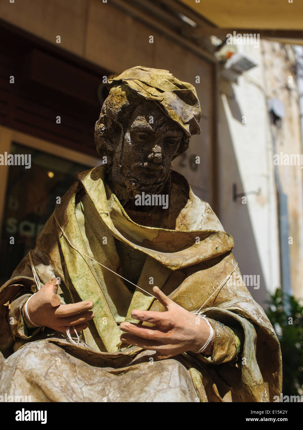 La cartapesta figure in Lecce Italia Foto Stock