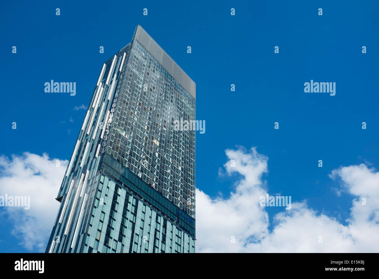 Il Beetham Tower Hotel Hilton di Deansgate Manchester REGNO UNITO Foto Stock