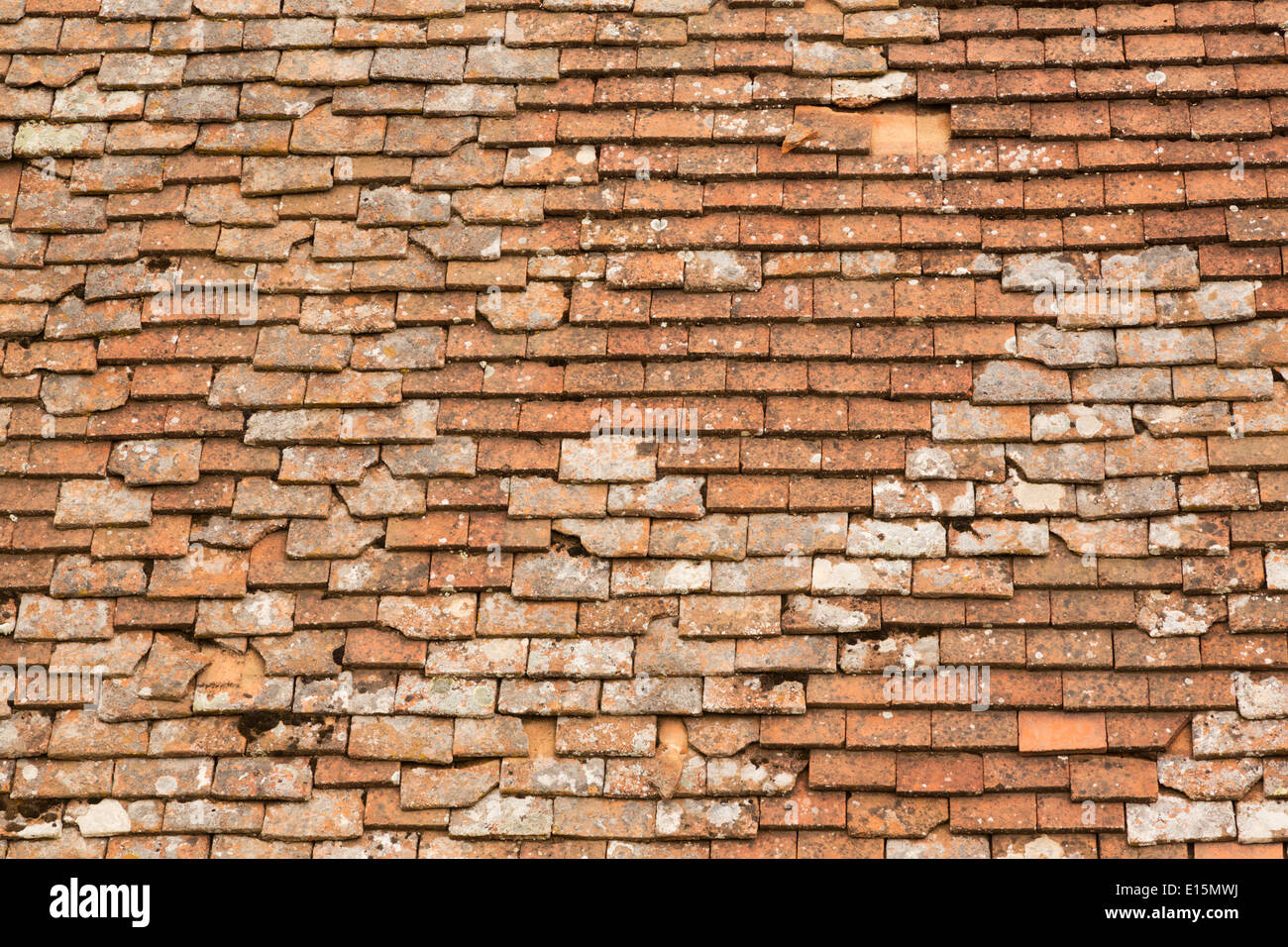 Tegole di terracotta, Fikardou, Cipro. Foto Stock