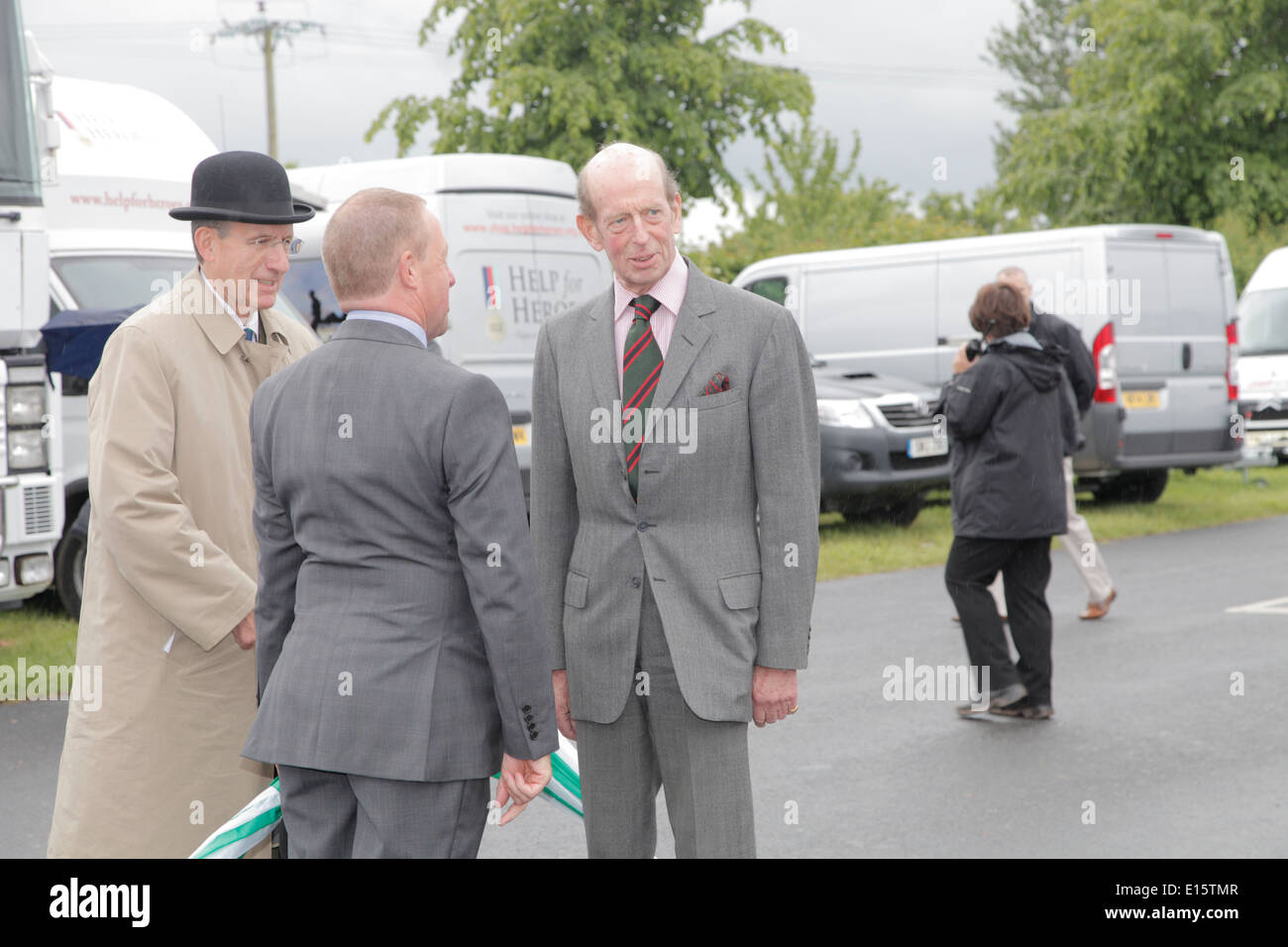 Il Duca di Kent royal visita della Contea di Devon Visualizza Exeter Regno Unito Foto Stock