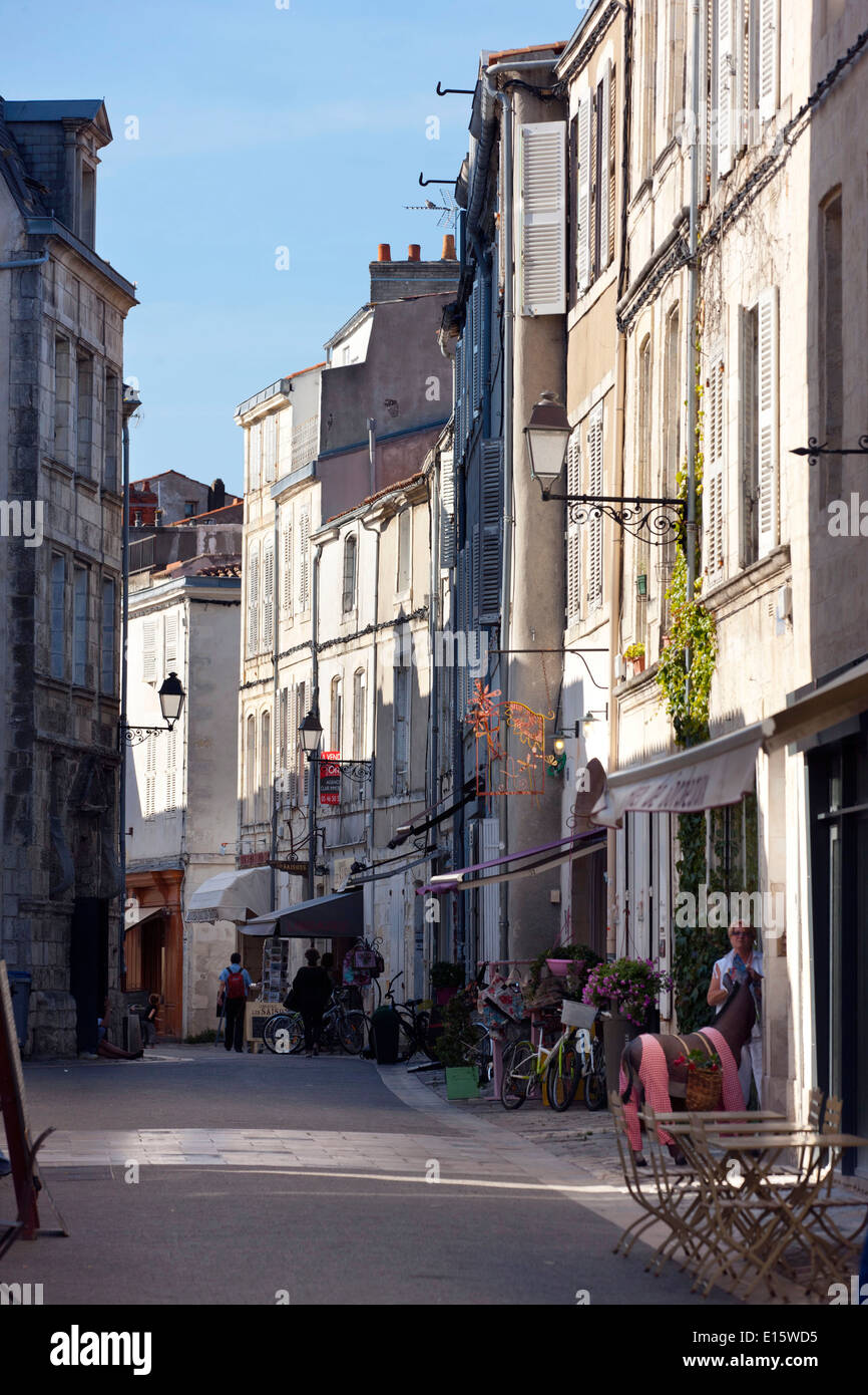 La Rochelle Charente maritime dipartimento: centro città Foto Stock