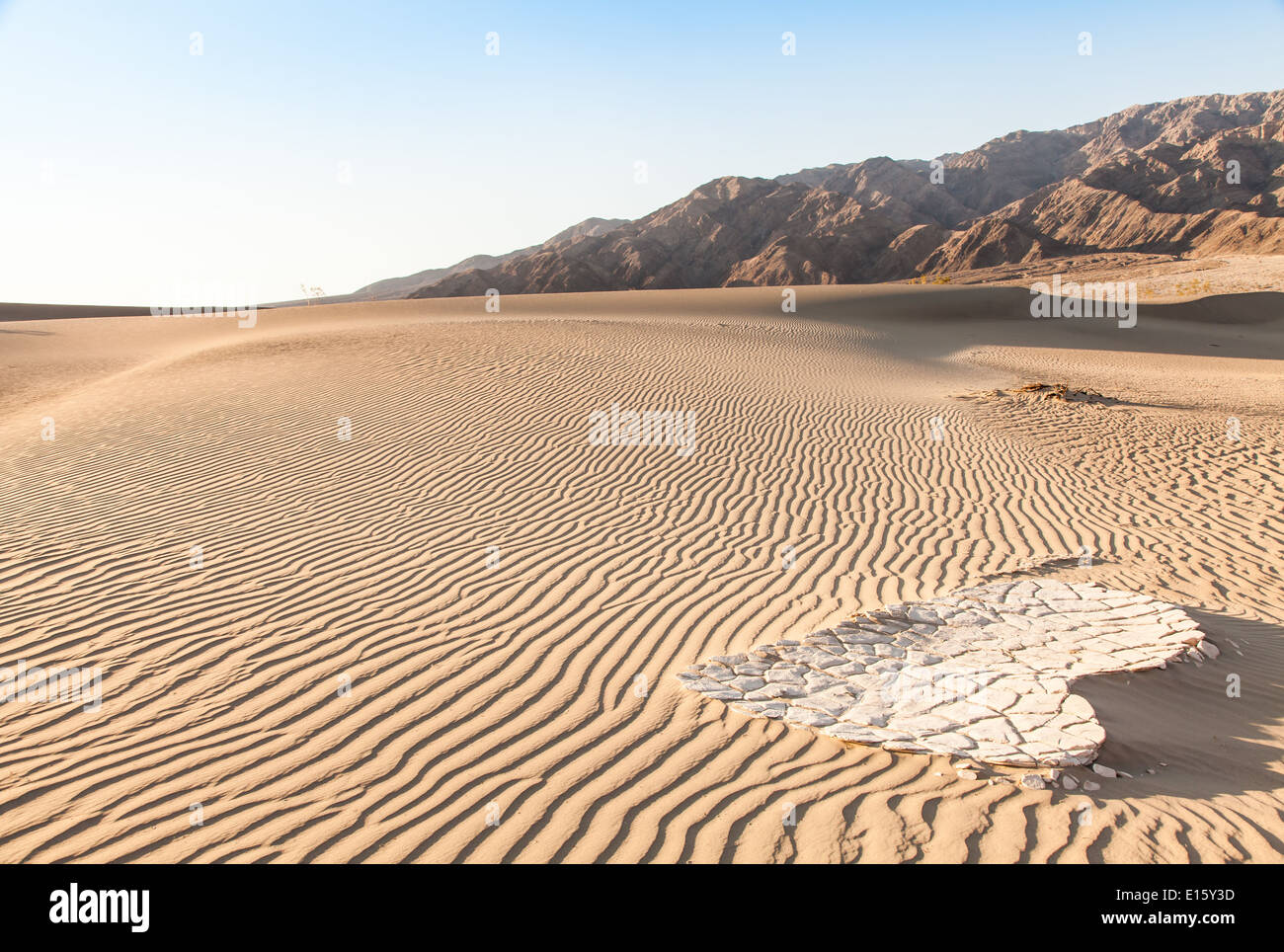 Le dune di sabbia di Mesquite piatto nella Valle della Morte nel deserto - California Foto Stock