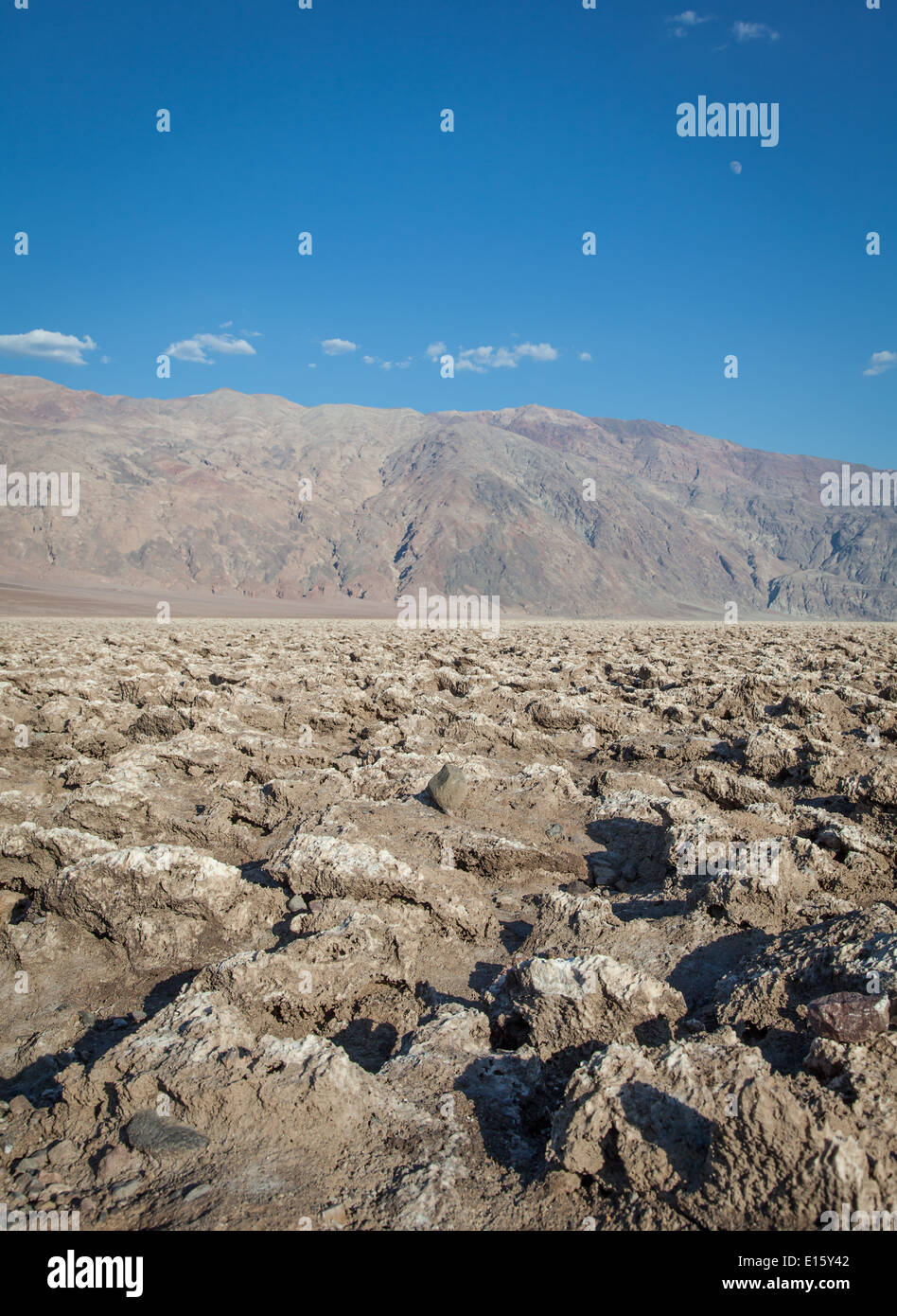 Death Valley, California. Il Diavolo Campo da Golf del punto nel mezzo del deserto. Foto Stock