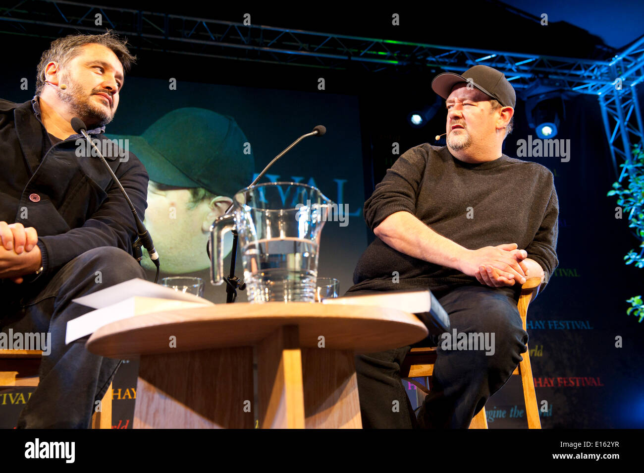 Hay-on-Wye, Powys, Regno Unito. Il 23 maggio 2014. Johnny Vegas a Hay Festival. La Hay Festival della letteratura e delle arti festeggia il suo ventisettesimo anno in Galles. Credito: Graham M. Lawrence/Alamy Live News. Foto Stock