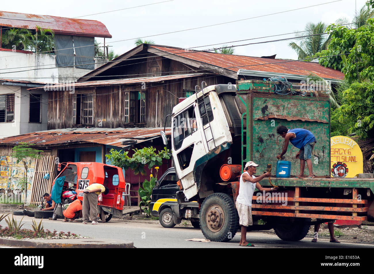 Scena di strada, Butuan, Filippine Foto Stock