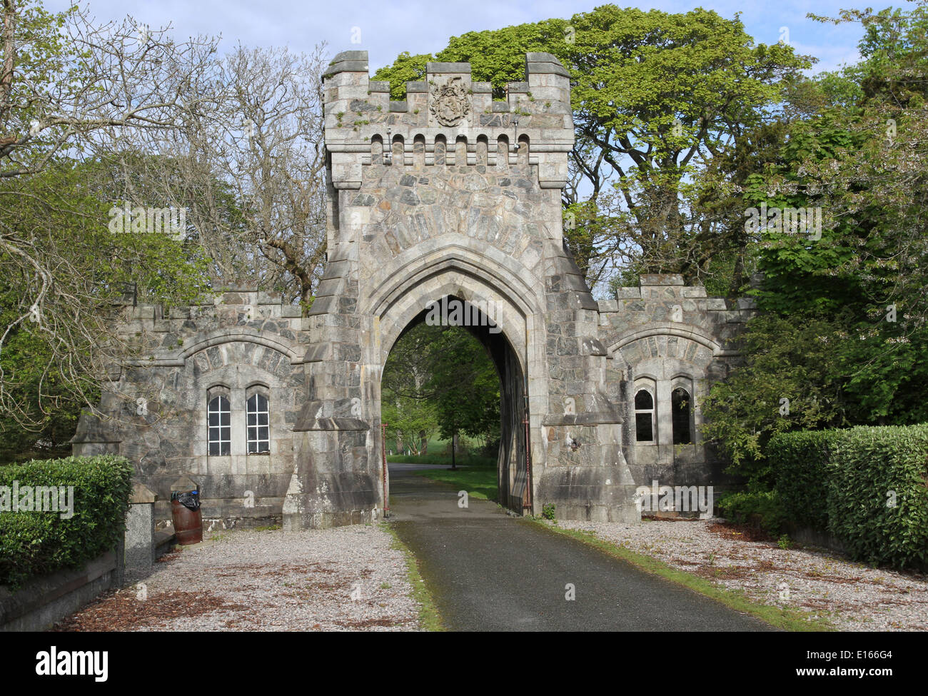 Arco su lews castello stornoway isola di Lewis in Scozia maggio 2014 Foto Stock