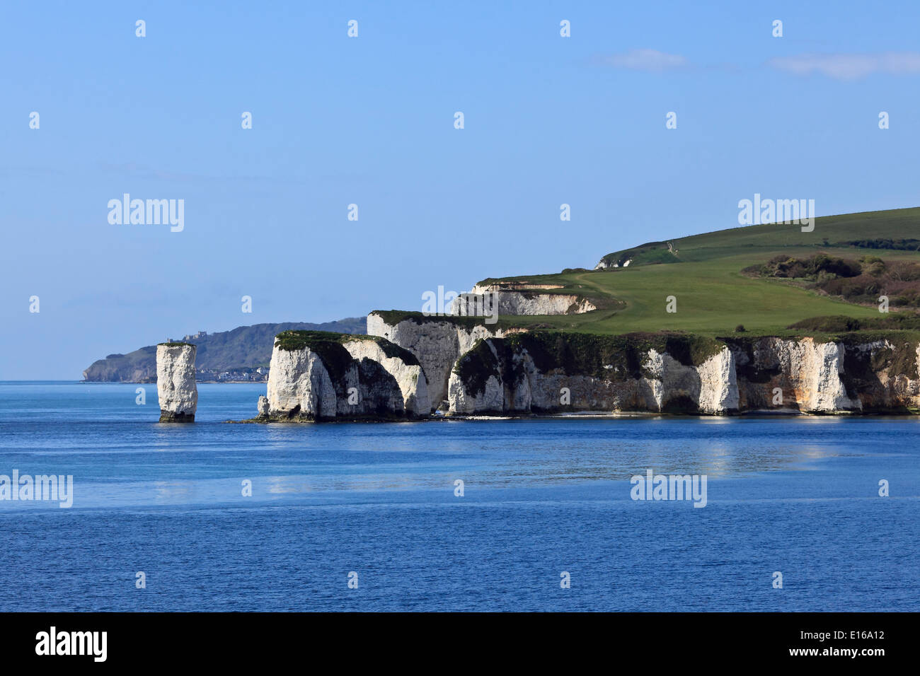 9225. Old Harry Rocks, Isle of Purbeck, Dorset, Regno Unito, Europa Foto Stock