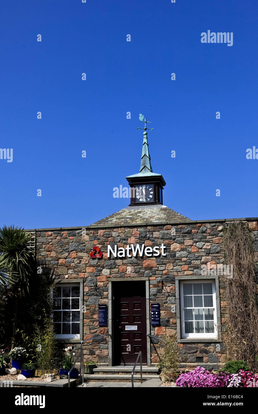 9266. NatWest Bank, Sark, Isole del Canale, Regno Unito, Europa Foto Stock