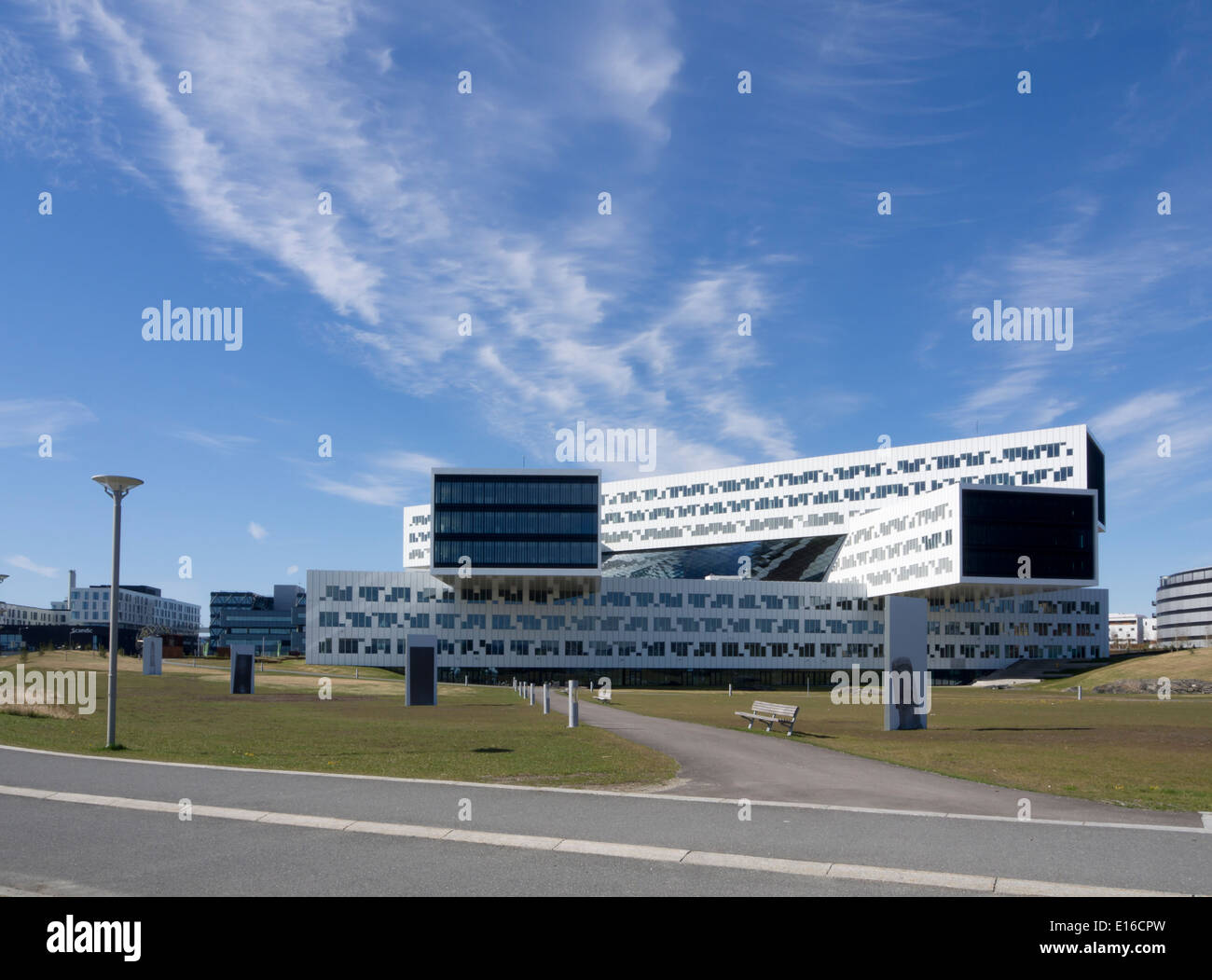 La compagnia petrolifera Statoil,regionale e gli uffici internazionali, Roma vicino Oslo Norvegia, il prezzo di aggiudicazione dell'architettura Foto Stock