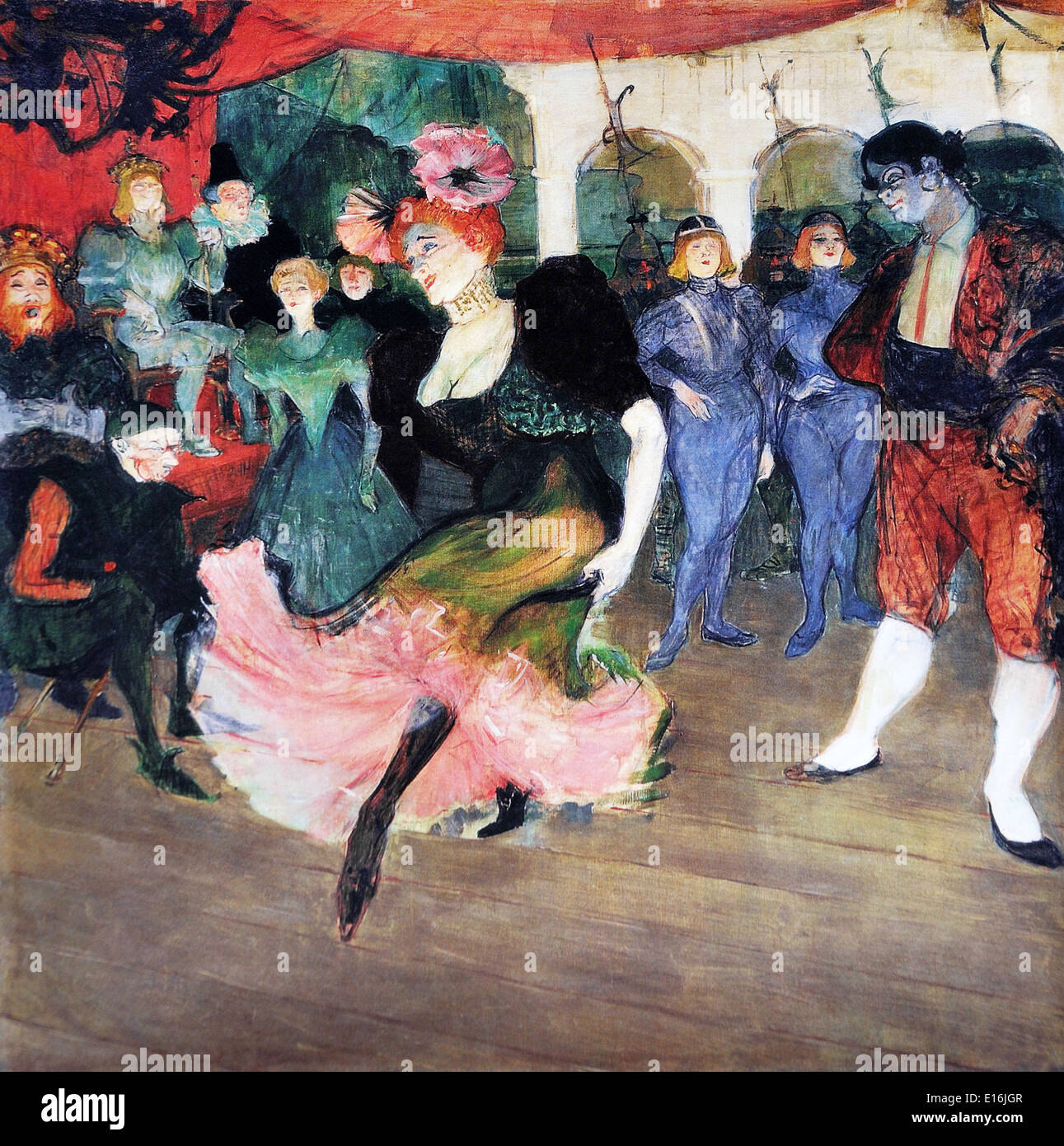 Marcelle mutuante Dancing in the Bolero in Chilperic da Henri de Toulouse-Lautrec, 1896 Foto Stock