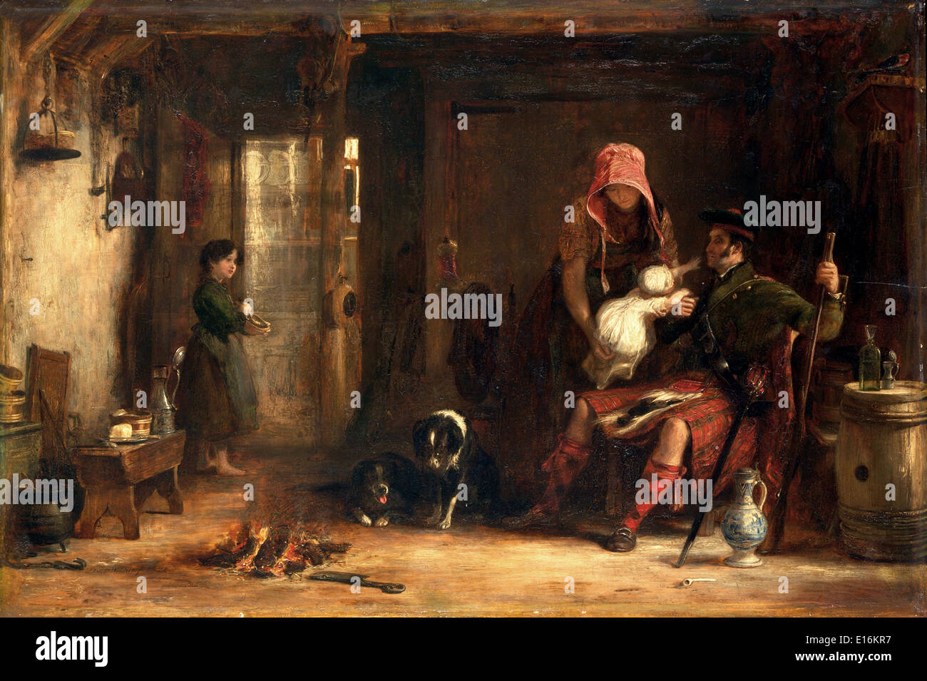 La famiglia delle Highland di Sir David Wilkie, 1824 Foto Stock