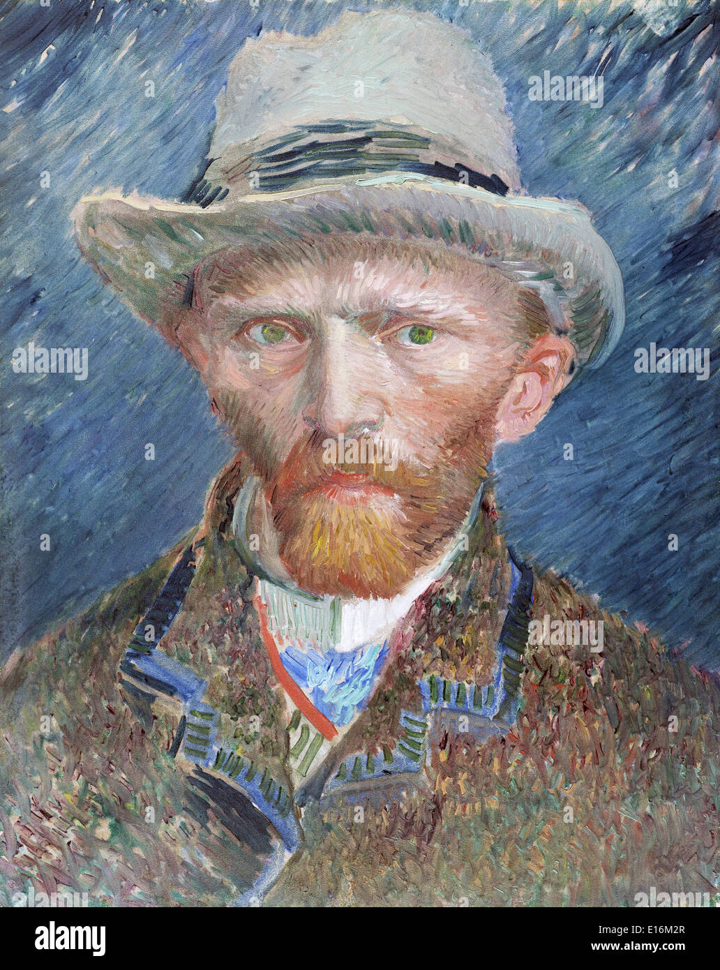 Autoritratto di Vincent Van Gogh, 1887 Foto Stock