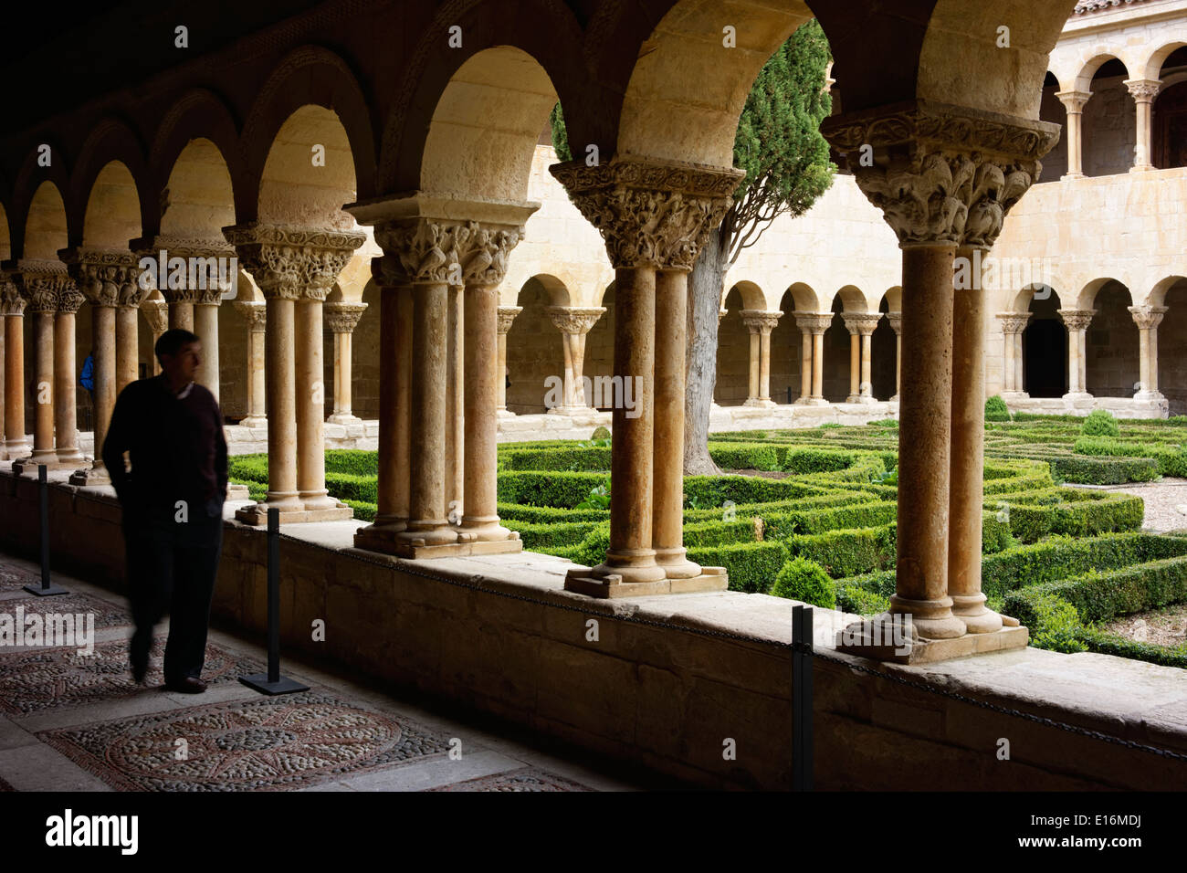 Santo Domingo de Silos Abbey, Burgos, Spagna. Foto Stock