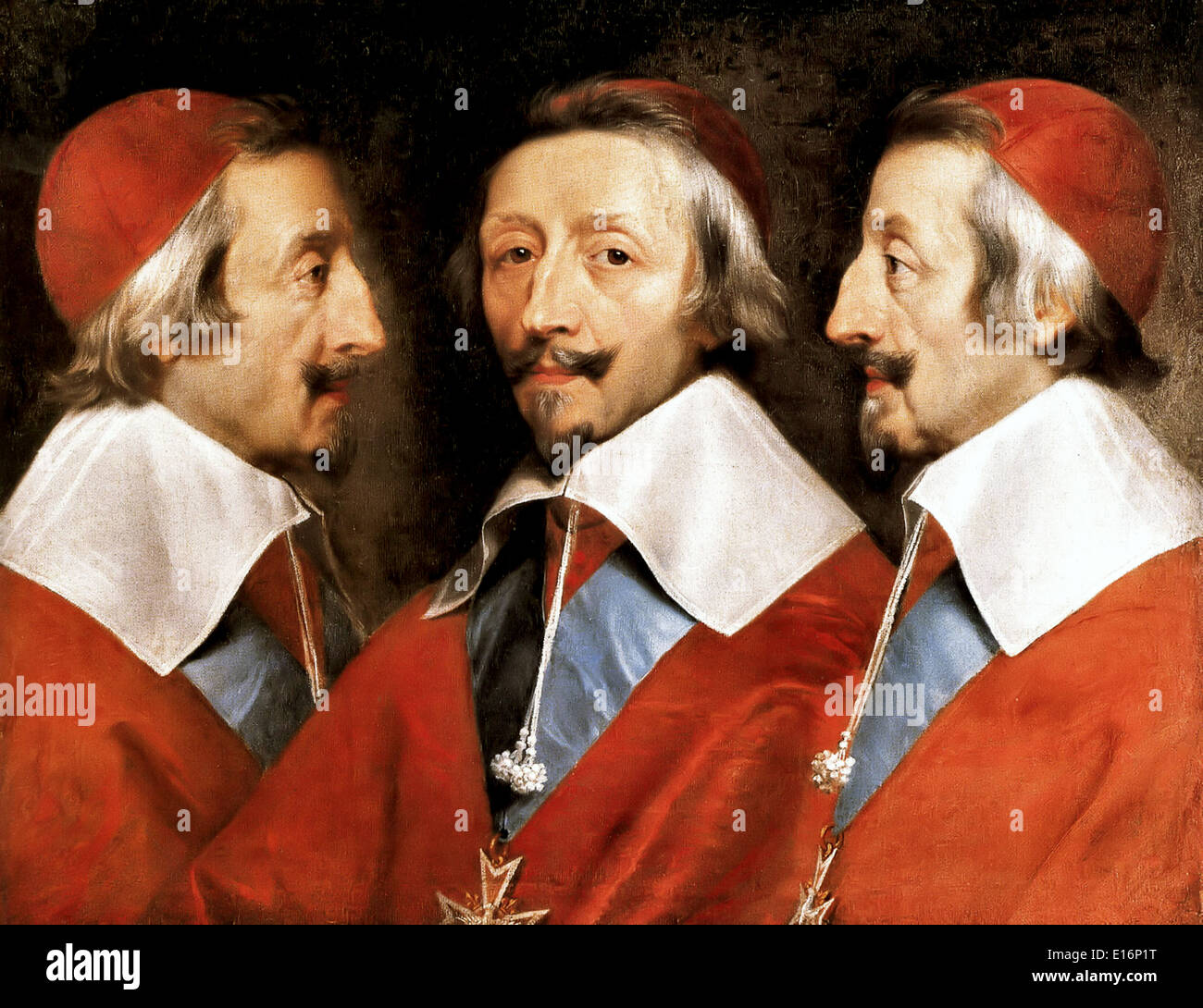 Il cardinale Richelieu di Philippe de Champaigne, 1642 Foto Stock