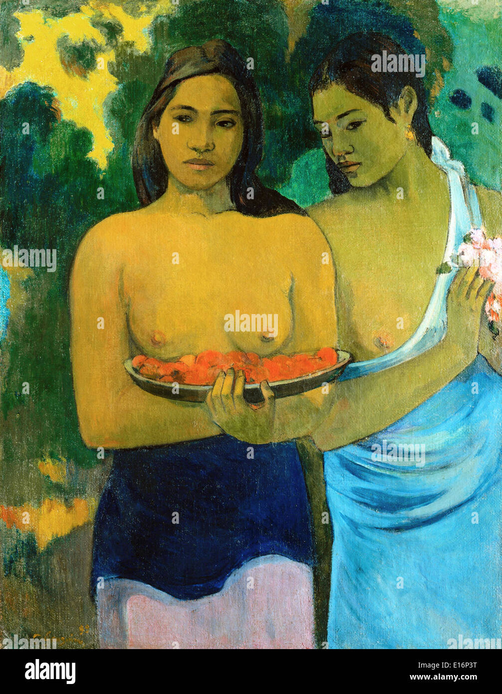 Due donne tahitiane di Paul Gauguin, 1899 Foto Stock