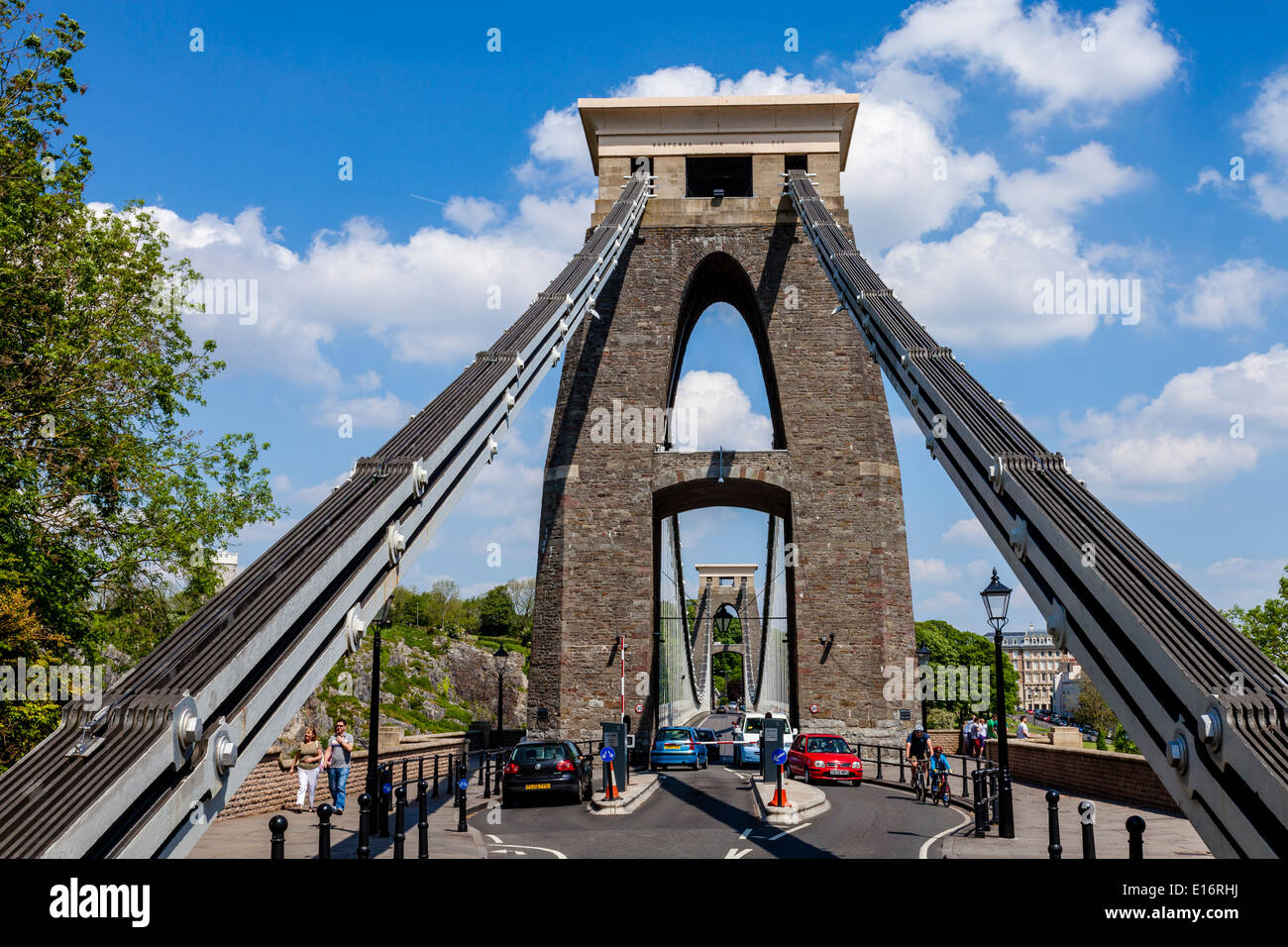 Il ponte sospeso di Clifton, Bristol, Avon, Inghilterra Foto Stock