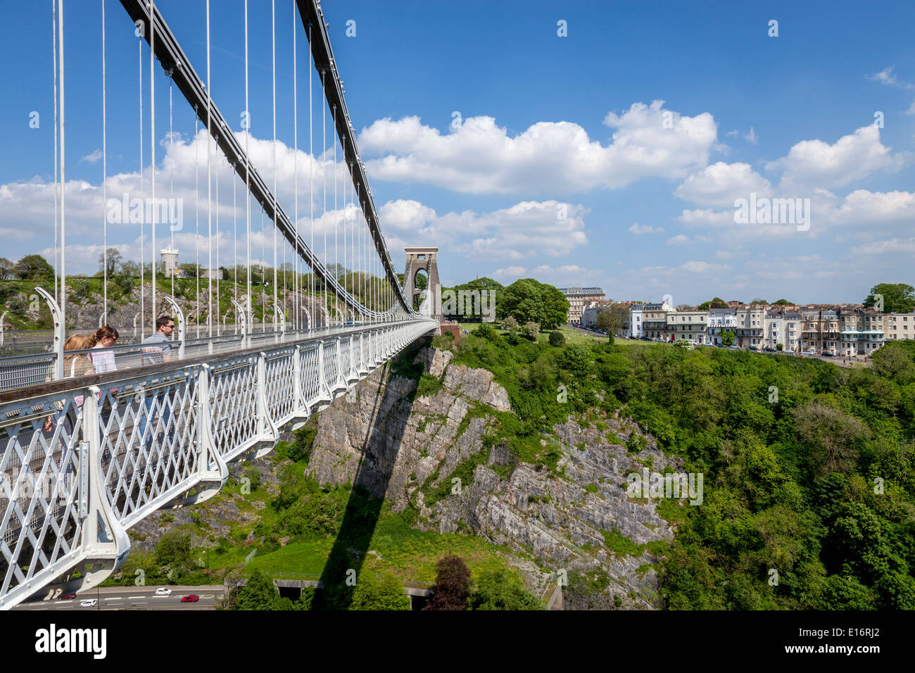 Il ponte sospeso di Clifton, Bristol, Avon, Inghilterra Foto Stock