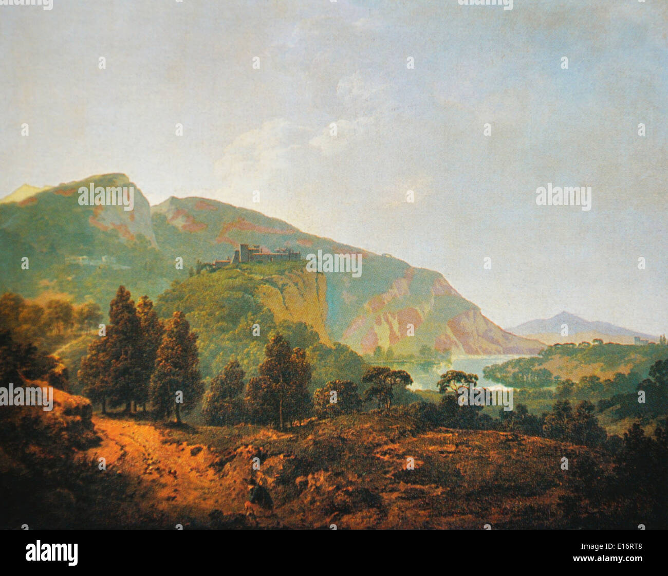 Paesaggio italiano da Joseph Wright, 1790 Foto Stock