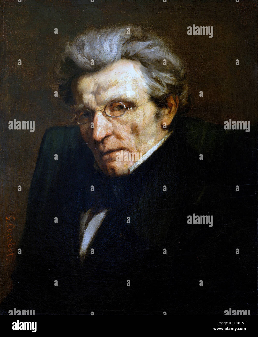 Monsieur Suisse da Gustave Courbet, 1861 Foto Stock Monsieur Suisse da Gustave Courbet, 1861 Foto Stock