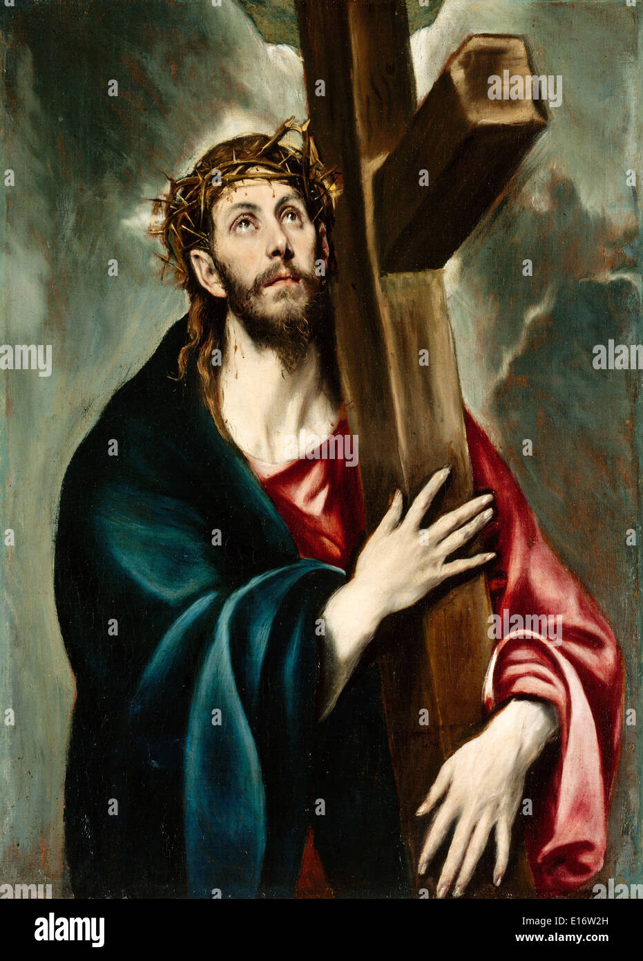 Cristo che porta la croce di El Greco, 1587 Foto Stock