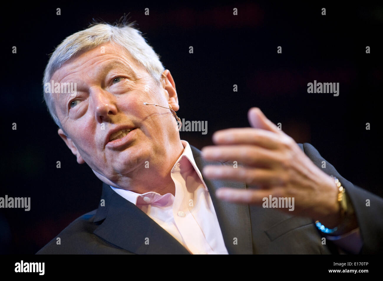 Alan Johnson il lavoro politico del partito parlando la sua vita & politica a Hay Festival 2014 Hay on Wye Powys Wales UK ©Jeff Morgan Foto Stock