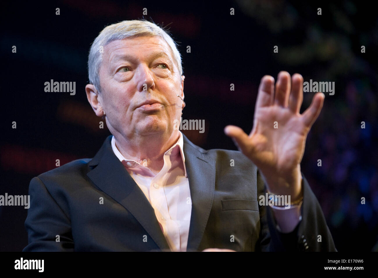 Alan Johnson il lavoro politico del partito parlando la sua vita & politica a Hay Festival 2014 Hay on Wye Powys Wales UK ©Jeff Morgan Foto Stock