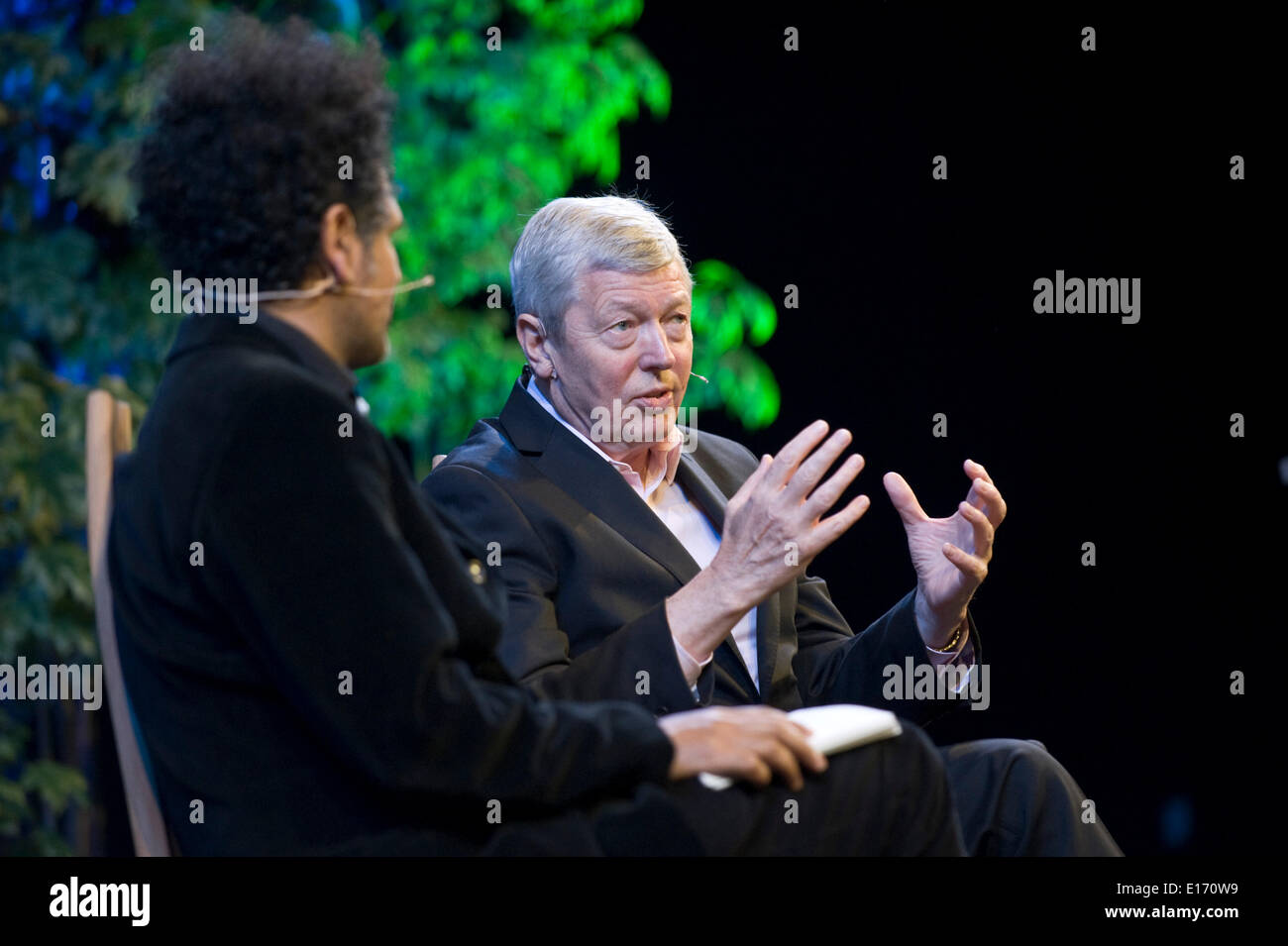 Alan Johnson il lavoro politico del partito parlando la sua vita & politica a Hay Festival 2014 Hay on Wye Powys Wales UK ©Jeff Morgan Foto Stock