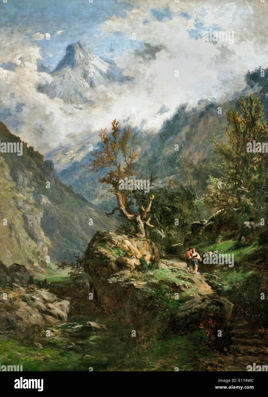 Montagne delle Asturie 1872 Carlos de Haes 1829-1898 Belgio belga Foto Stock