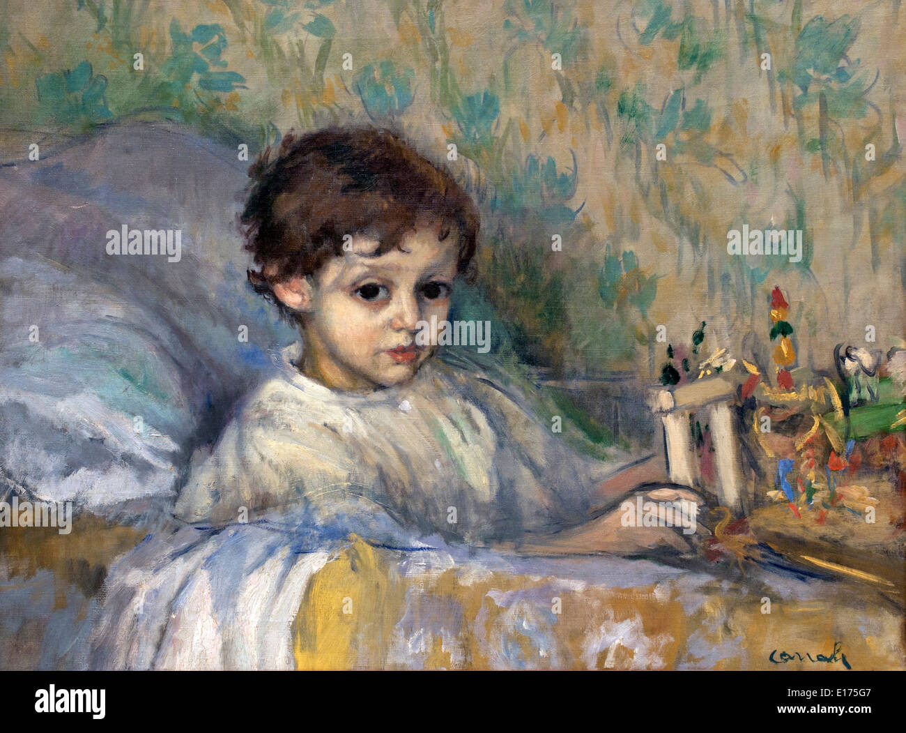 Studio (bambino malato) 1903 Ricard canali 1876-1931 Spagna - Spagnolo Foto Stock