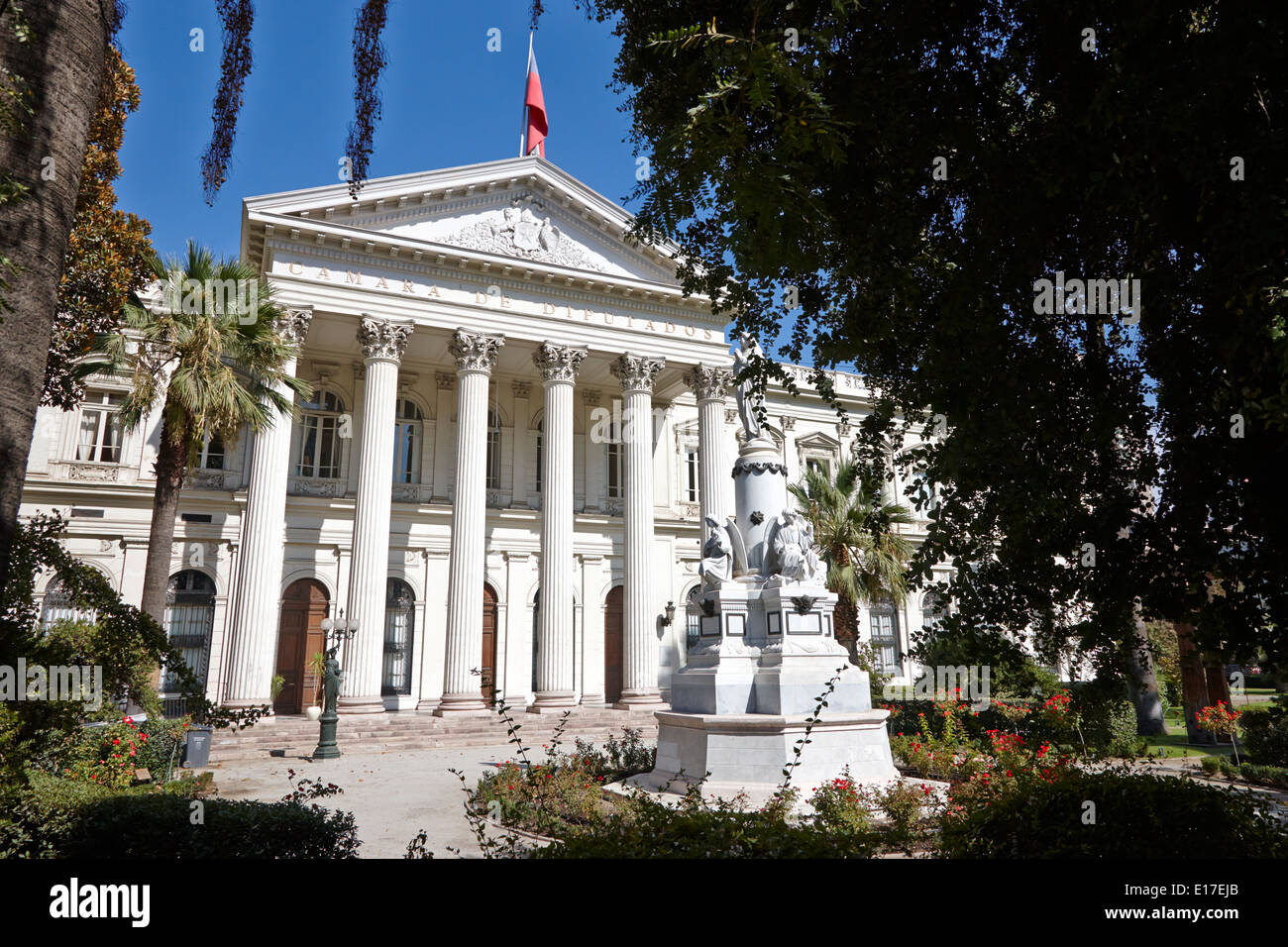 Primo congresso nazionale di costruzione di Santiago del Cile Foto Stock