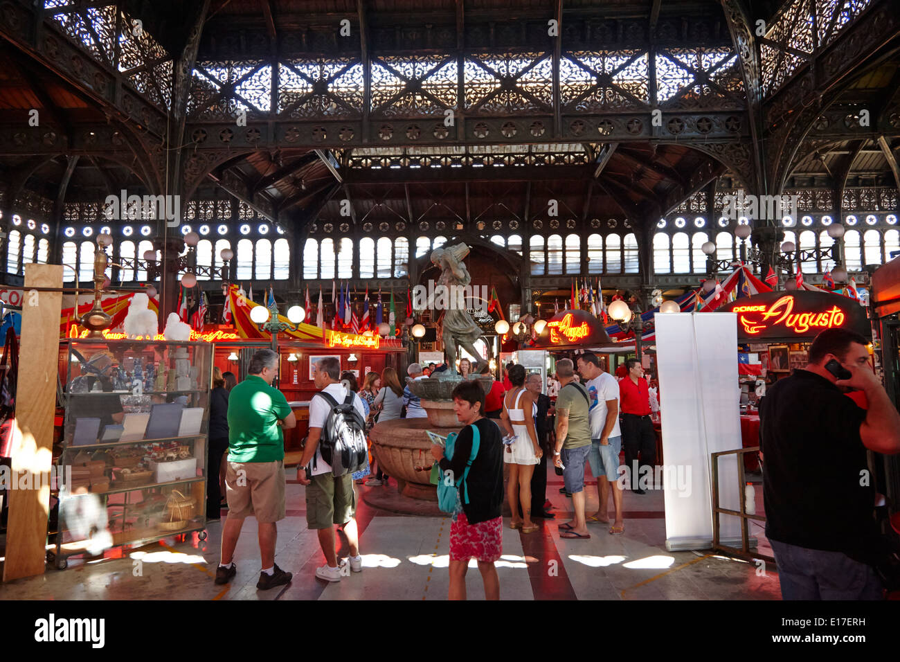Mercado Central Mercato Santiago del Cile Foto Stock