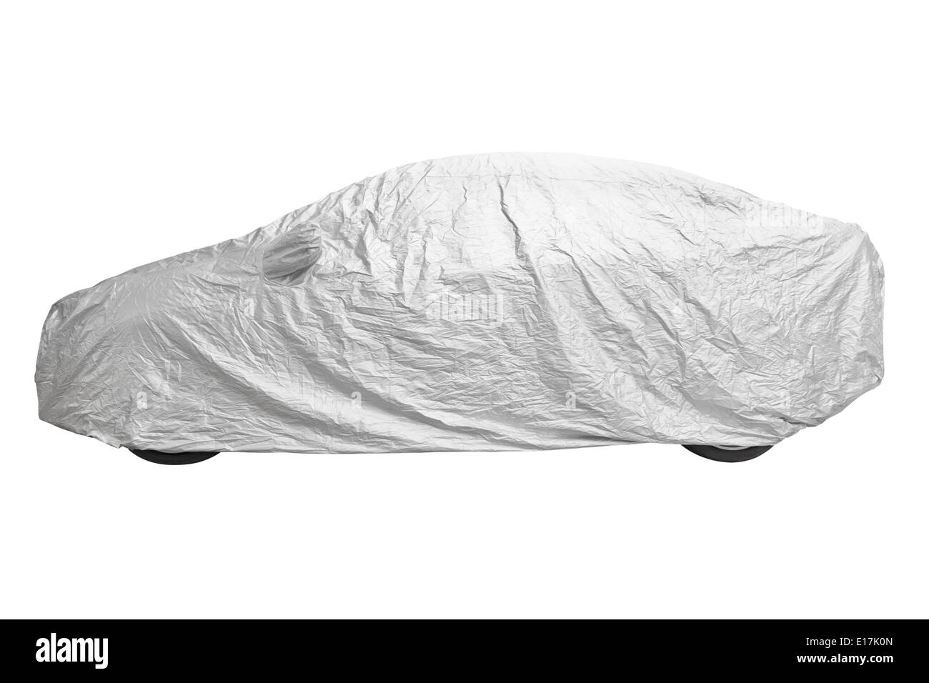 Coperchio auto isolati su sfondo bianco Foto Stock