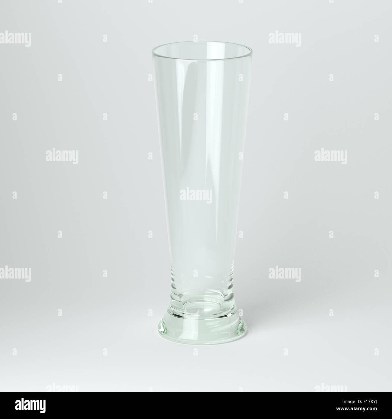 La raccolta di vetro - birra. Su sfondo bianco Foto Stock