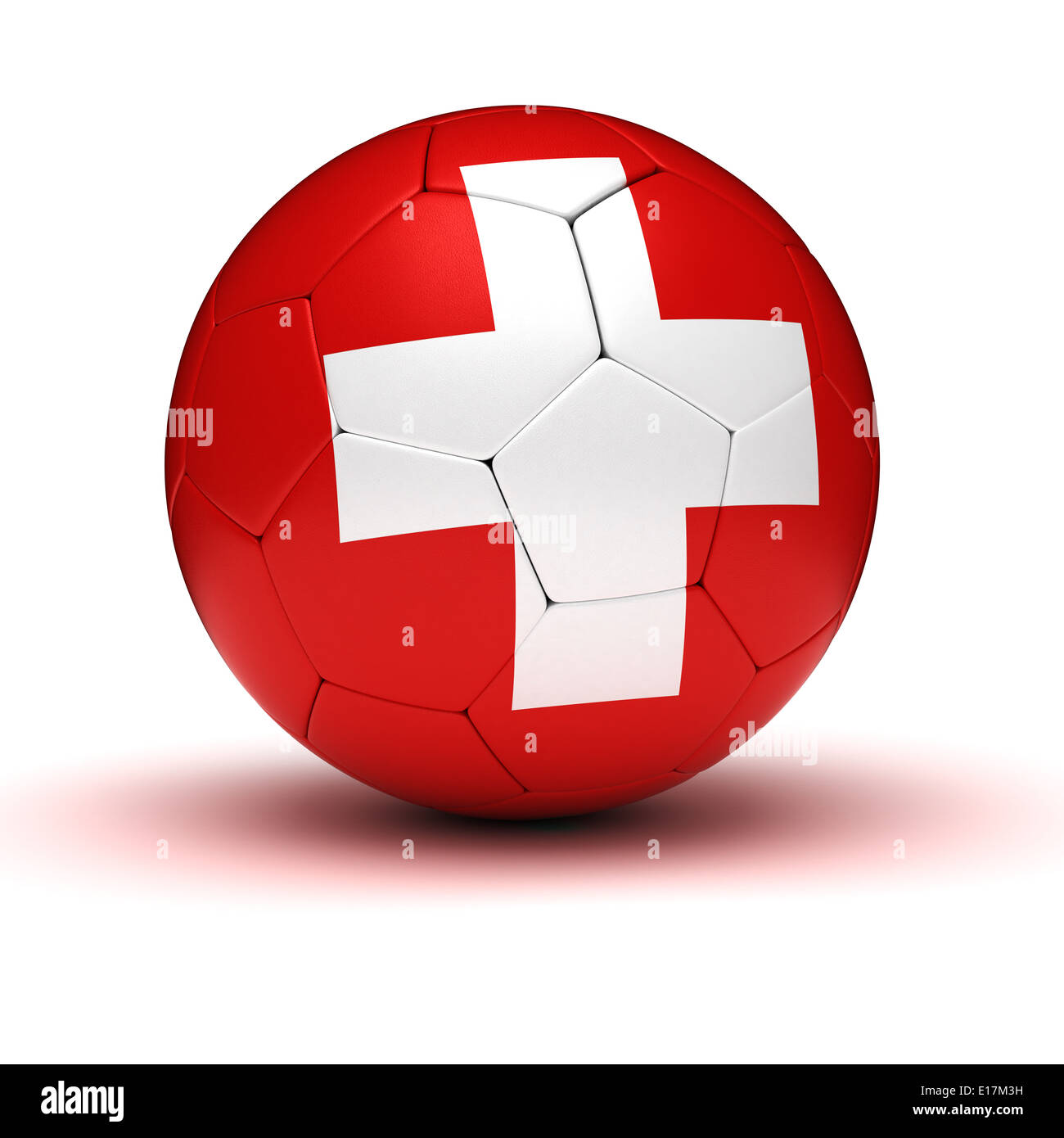 Swiss Football (isolato con percorso di clipping) Foto Stock