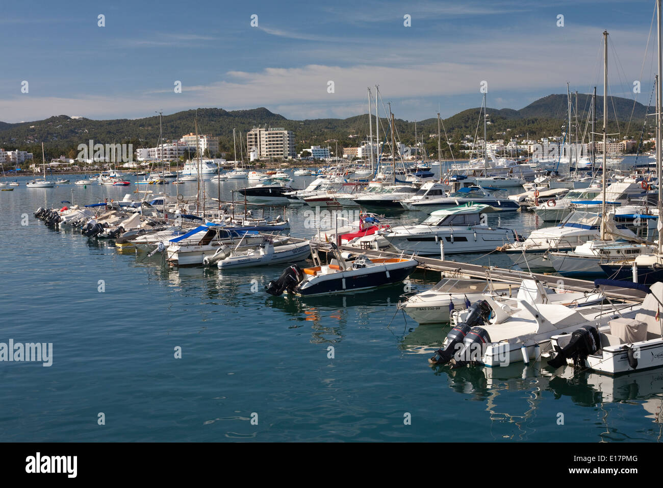 Il porto di San Antonio - Ibiza Foto Stock
